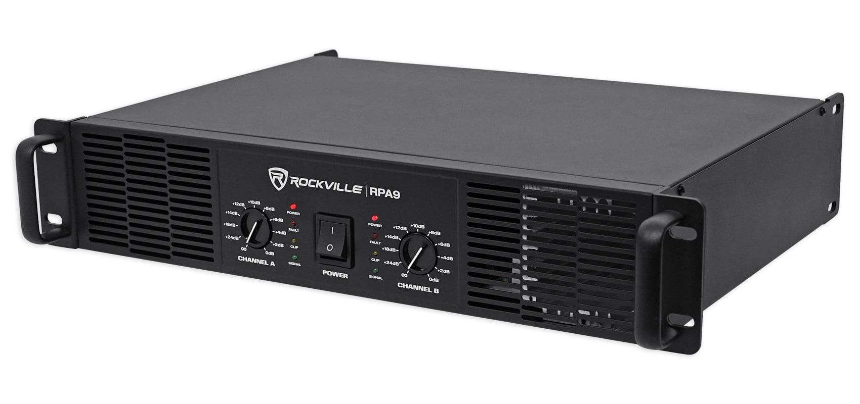 Rockville RPA9 3000 Watt Peak / 800w RMS 2 Channel Power Amplifier Pro/DJ Amp
