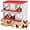 Red-6 Grids, variant on Lumiparty 6 Compartment Metal Chicken Nesting Box, Rollaway Design for Easy Egg Collection, Red