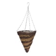 thumbnail image 1 of Cesta de flores colgante en forma de cono, cesta colgante de plantas, contenedor de flores, 1 of 7