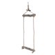 thumbnail image 3 of Columpio de cuerda de cáñamo para pájaros, soporte de madera natural, no tóxico, duradero, fuerte, para loros, 3 of 5