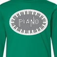 thumbnail image 4 of Inktastic Piano Keys Oval Long Sleeve Youth T-Shirt, 4 of 5