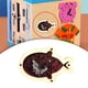 thumbnail image 5 of Tablero de actividades Montessori con lentejuelas, accesorios para tablero sensorial, juguete Montessori Rosa con áureo, 5 of 9