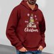 thumbnail image 1 of Fiudx Sudadera Navideña con Estampado Elegante, Ligera, de Manga Larga, Transpirable y Cómoda, Ideal para Gimnasio, Correr, Baloncesto, Ropa de Fiesta para Hombre, Ideal para Un Estilo de Vida Activo, 1 of 5