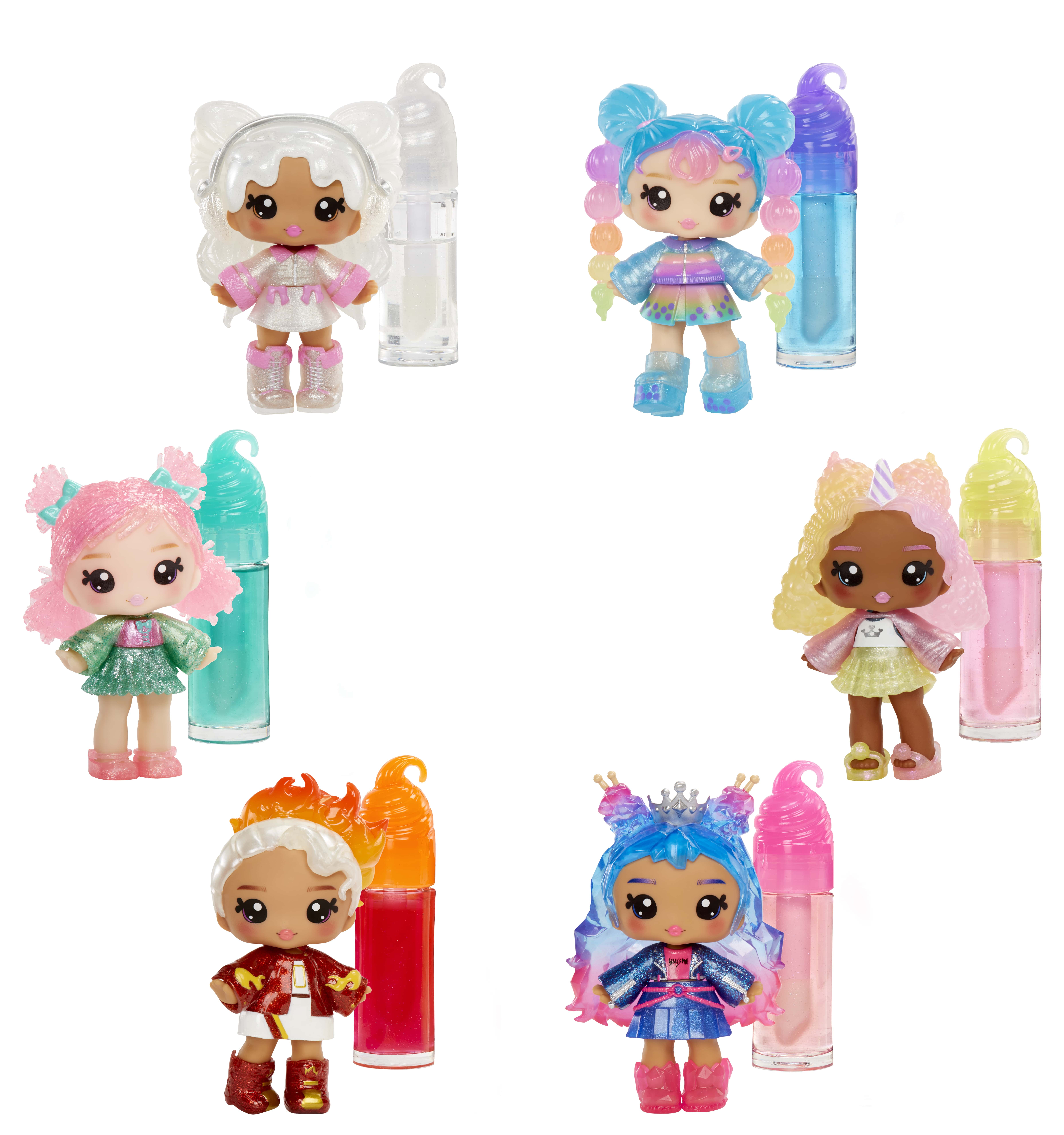 Yummiland Lip Gloss Doll - Britney Boba, with DIY Lip Goss Kit, Ages 4+ - Styles May Vary