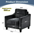 thumbnail image 4 of Couch Comfortable Sectional Couches and Sofas for Living Room Bedroom Office Small Space, 4 of 14