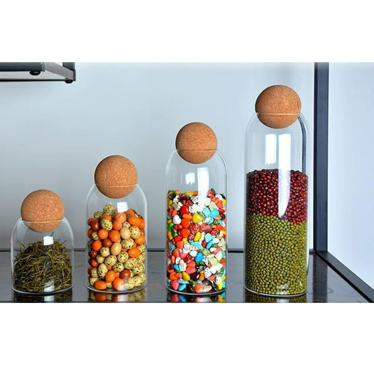Sealed Glass Jar With Lid, Transparent High Borosilicate Glass Sealed Jar,  Candy Jar, Cookie Jar, Condiment Jar, Spice Jar, Kitchen Storage Container,  Kitchen Supplies - Temu