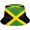 Jamaican Flag Pattern 4, variant on Retro Jamaica Bucket Hat for Adult Fashion Doughnut Print Hat Travel Packable Sun Cap Outdoor Hat for Women and Men