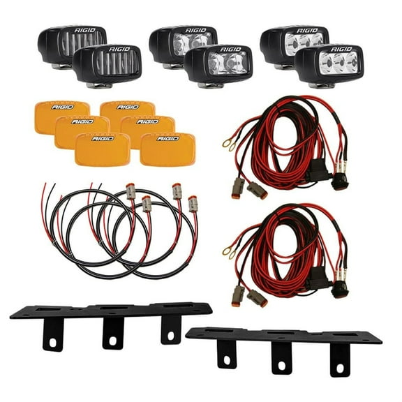 Rigid Industries 46731 Bumper Triple Sr M Fog Light Kit Fits 21 23 Fits/For Fits select: 2021-2023 FORD BRONCO