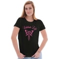 thumbnail image 4 of Celebrate Life Breast Cancer Support Womens Slim Fit Graphic Tee Brisco Brands S, 4 of 5
