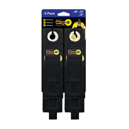 UPC 854059003518 product image for Wrap-It Storage Heavy-Duty Straps (Assorted 6 Pack) - Hook and Loop Extension Co | upcitemdb.com
