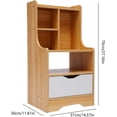 thumbnail image 3 of Miumaeov Nightstand Table with Storage Basket, Narrow Nightstand Frame Sofa Side Table for Small Space Living Room Bedroom Furniture, 3 of 10