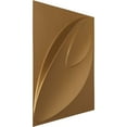 thumbnail image 2 of Ekena Millwork 19 5/8"W x 19 5/8"H Iris EnduraWall Decorative 3D Wall Panel, Bright Coat Gold (Covers 2.67 Sq. Ft.), 2 of 6