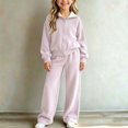 thumbnail image 5 of LvhaoGJOB Little Kids Kids 2-Piece Outfit Set, Purple - sherpa fleece, 5 of 5