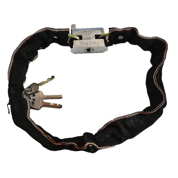 Candado de cadena para motocicleta y bicicleta, alta seguridad, antirrobo, 800 mm