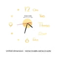 thumbnail image 3 of Clearance! Wall Sticker Clock Simple Clock Mute Home Living Room Study Bedroom Wall Clock, 3 of 3