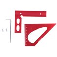 thumbnail image 1 of Angle Ruler 45 90 Degree Angle Aluminum Alloy Miter Protractor Multifunctional Measuring Tool for Woodworking, 1 of 15