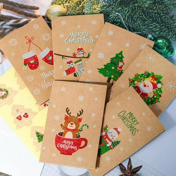 Juego De 8 Tarjetas Navideñas Surtidas 2024 / Tarjetas