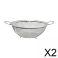 thumbnail image 1 of Colador para lavar arroz,Colador de malla con asas resistentes,Colador de red fina de acero inoxidable con borde ancho,Colador de malla fina para pasta,arroz y Fruta,Colador doméstico,cesta, 1 of 8