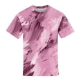 thumbnail image 5 of Qwertyu Oversized Tshirts for Men Short Sleeve Crew Neck Summer Shirts Casual Loose Cotton Vintage Tee Pink L, 5 of 5