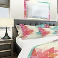 thumbnail image 4 of Designart 'Colorful Abstract Geometric Pattern' Modern Bedding Set - Duvet Cover & Shams, 4 of 4