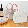 thumbnail image 5 of Dintonin Corduroy Lunch Bag for Women Insulated Lunch Tote Strawberry Print Thermal Reusable Lunch Box, 5 of 5