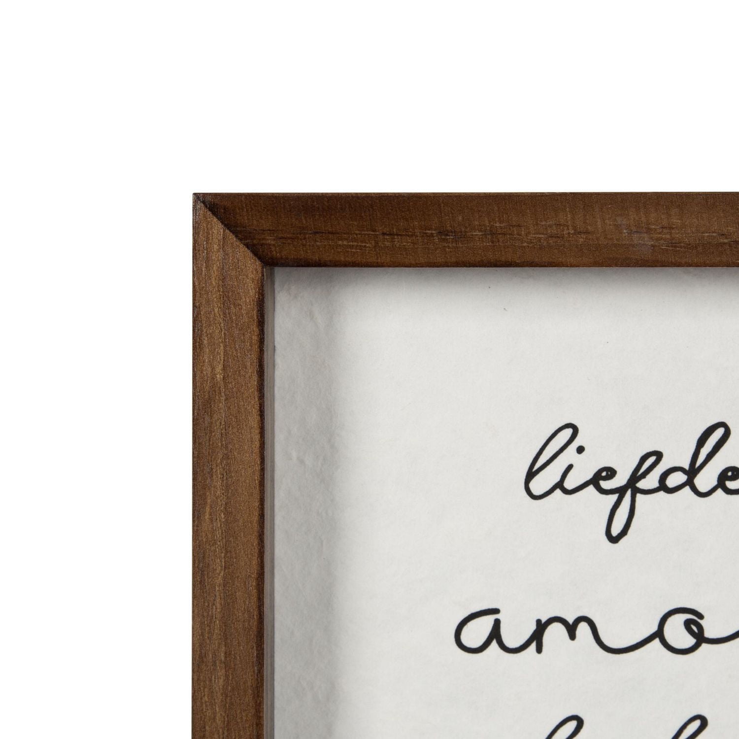 Art typographique encadré Love de Hometrends