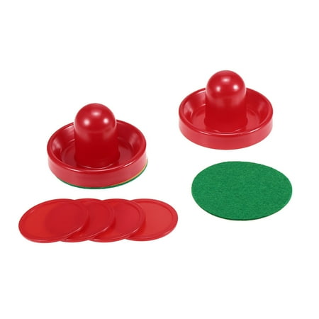 Custom Game Table Felt 1 Set Air Hockey 76mm / 96mm Mallet Pusher Puck Felt Slider Pusher Table Games Replacement Accessories Goalies ()