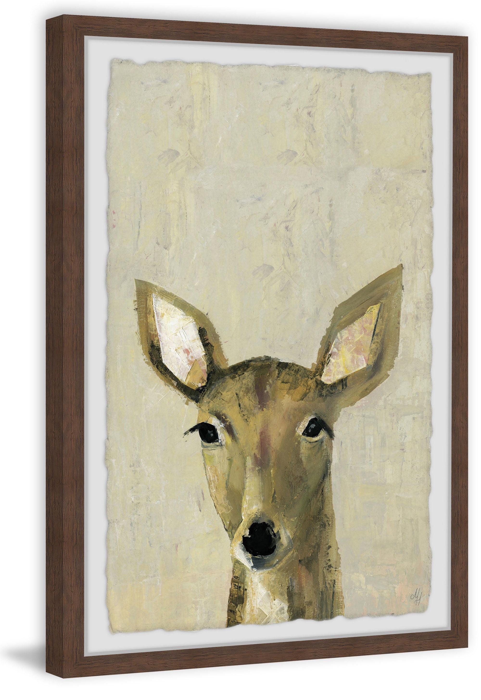 Marmont Hill Oh My Deer Ii Framed Wall Art, 24" x 1.5"
