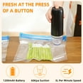 thumbnail image 5 of YEERSWAG Handheld Vacuum Sealer Cordless Portable Food Sealer Machine for Travel, Kitchen, Freezer,5 Reusable Bags Included, 5 of 10