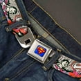 thumbnail image 2 of DC Comics Belt, Seatbelt Buckle Belt, Superman Color Flying Bricks Scene, 24 to 38 Inches, 2 of 3