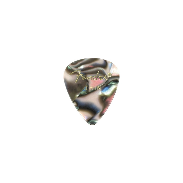Fender&reg; &raquo;351 SHAPE CLASSIC PICKS&laquo; M&eacute;diators En Cellulo&iuml;d - Forme: 351 - Pack De 12 - &Eacute;paisseur