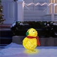 thumbnail image 4 of Injueey Pollito luminoso de Navidad con bufanda, manualidades de escritorio, luces nocturnas, adornos planos, camino, Patio, césped, Kits de decoración para fiestas, 4 of 6