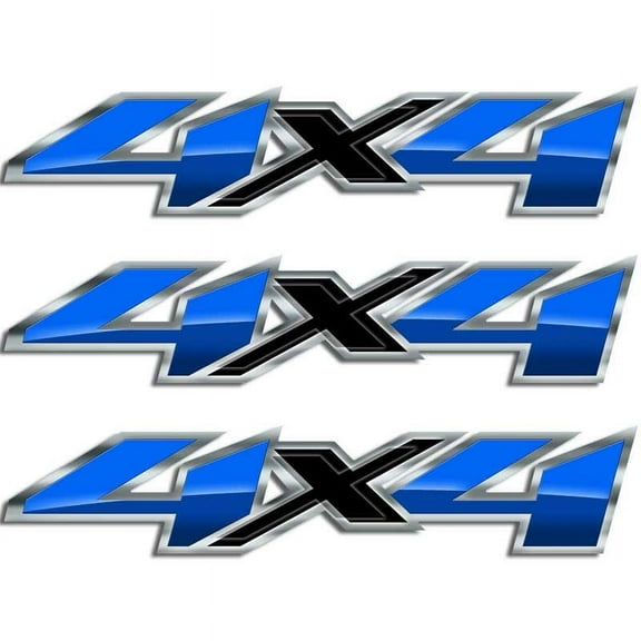 4x4 Silverado Blue Ice Horizon Truck Decal Set