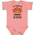 thumbnail image 3 of Inktastic Thanksgiving I'm Thankful Because I'm Gonna Be a Big Sister Girls Baby Bodysuit, 3 of 5