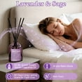 thumbnail image 5 of LA BELLEFÉE Reed Diffuser Set, 4-Pack 4x50ml, Lavender Essential Oil Infused with Gardenia, Sage, Chamomile & Sandalwood Scents Home Fragrance, 5 of 8
