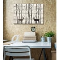 thumbnail image 2 of wall26 - Deer in Birch Forest Wood Cut Print Artwork - Rustic Canvas Wall Art Home Art - 32x48 inches, 2 of 4