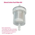 thumbnail image 1 of serony 2 Pieces Car Heater Fuel Filters Portable Transparent Filter Filtration System Replacing Parts Engine Maintenance Accessories, 1 of 5