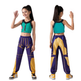 thumbnail image 6 of LumiFest G'irl's Halloween Costume, Pop Singers Idol Group Fancy Dress up Outfit with Tank Top & Pants, Halloween Cosplay Stage Performance Suit for Carnival & Party Events, 6 of 7
