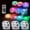 White C, variant on Xecvkr Remote Control LED Color Changing Lights for Slush Machines, 13 Colors 4 Modes, Mini Waterproof Bulb, Party Decoration, Includes 6 Lamps and Remote