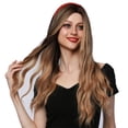 thumbnail image 3 of Ashosteey Long Blonde Wavy Wig for Women,Middle Part Curly Wigs,Natural Looking Blonde Synthetic Heat Resistant Fiber Women Wigs for Daily Party Use, 3 of 9