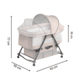 thumbnail image 3 of Cuna Para Bebé Con Mosquitero y Bolsa Para Transportar Mima2 Mima2 KAKI, 3 of 3
