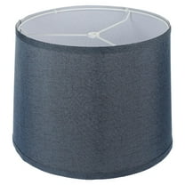 Eease Wear-resistant Linen Lampshade Household Table Lamp Shade Round Ceiling Light Cover With Iron Frame