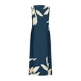 thumbnail image 4 of FcBaudy Robe Sans Manches à Col Rond, Robes d'Été pour Femmes, Robes Sans Manches Imprimées avec Poches pour Femmes, 4 of 5