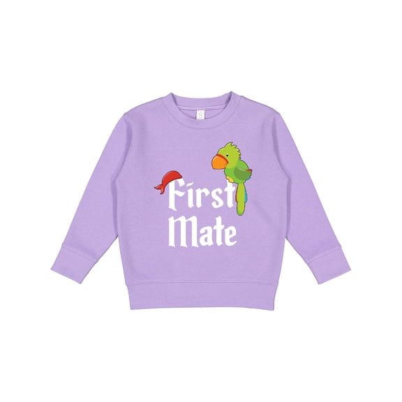 Inktastic First Mate Pirate with Parrot and Bandanna Toddler Sweatshirt