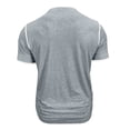 thumbnail image 6 of Mens Henley Short Sleeve T-Shirts Casual Band Collar V Neckr Regular Fit Muscle Shirt Summer Fashion Contrast Trim Lightweight Breathable Workout Athletic Tops for Outdoor Sports, 6 of 7