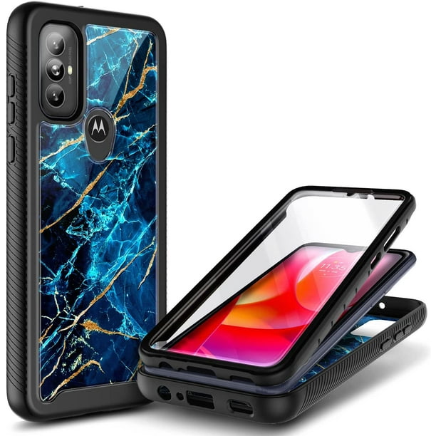 Nagebee Phone Case for Motorola Moto G Power 2022 with [Builtin Screen