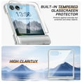 thumbnail image 4 of ELEHOLD Case for Samsung Galaxy Z Flip 7 with Built-in Tempered Glass Screen Protector, Shock-Absorbent Lightweight Hard Shell with Hinge Protective Cover,Clear, 4 of 7