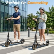 ALLOWEEK AW01L Electric Scooter for Adults, 350W Motor, 23-mile Long Range, 8.5 Solid Tires, Aluminum Frame Foldable Commuting E-Scooter