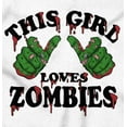 thumbnail image 2 of This Girl Loves Zombies Thumb Hands Womens Plus Size Graphic Zipper Hoodie Brisco Brands 2X, 2 of 5