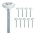 thumbnail image 1 of Uxcell Rouleaux de Porte de Garage en Nylon Lot de 10, Roues de Porte de Garage 1.8 Pouces Tige 4.3 Pouces, Roulements Estampés pour Portes de Garage, Blanc, 1 of 6